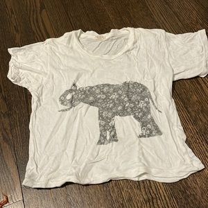 Brandy Melville elephant baby tee